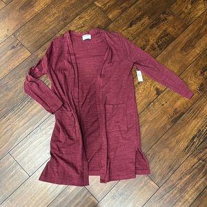 Girls Old Navy Burgundy Cardigan